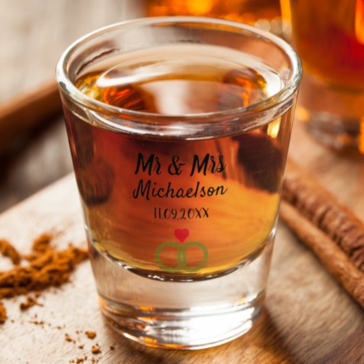 Verre A Shot Mariage personnalisé