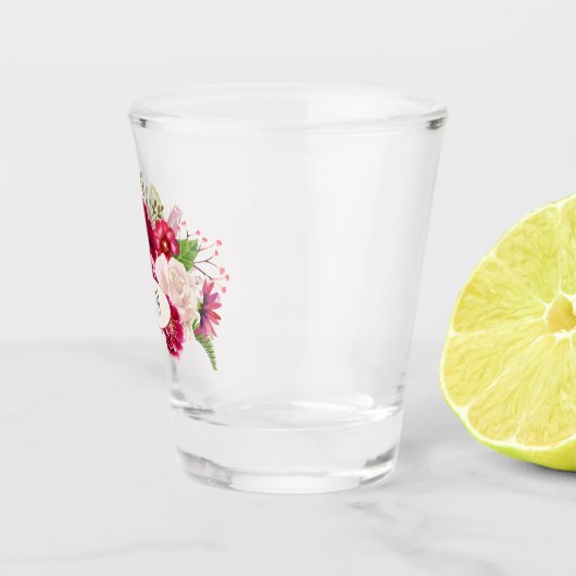 Verre A Shot Mariage rose de Bourgogne/Crème ID584 (Droite)