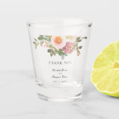 Verre A Shot Mariage Rose poussiéreux élégant Merci de script f (Devant)