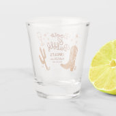 Verre A Shot Mariage rustique bottes et pétillant Shower (Dos)