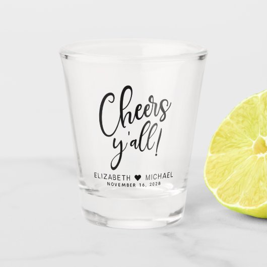 Verre A Shot Mariage Y'All (Devant)