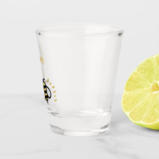 Verre A Shot Marié à Venir Cadeau de Mariage Or Personnalisé (Droite)