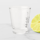 Verre A Shot Mariée I Do Crew Nom personnalisé Mariage anneau (Gauche)