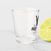 Verre A Shot Mariée ou mort Rockstar Skeleton Bachelorette Part (Gauche)