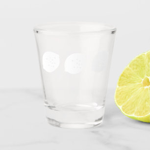 Verre A Shot Marine Blue Lemon Art - Refresh Citrus Design