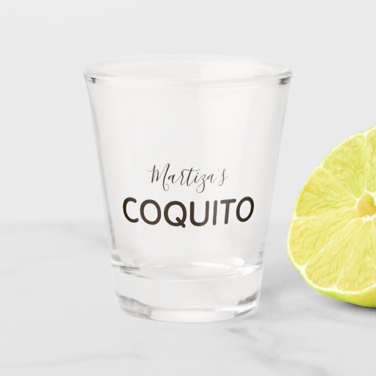 Verre A Shot Marketing Classique Coquito Coco (Devant)