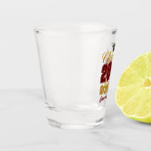 Verre A Shot Maroon Gold Class of 2026 Custom Graduation Party (Gauche)