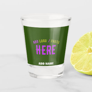 VERRE A SHOT MARQUE MODERNE MODERNE VERTE DE FORÊT MODERNE VÉRI