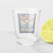 Verre A Shot Martini Space Travel Lift Off Logo (Dos)