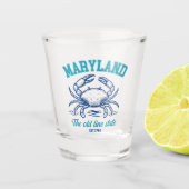 Verre A Shot Maryland Old Line State Crab (Devant)