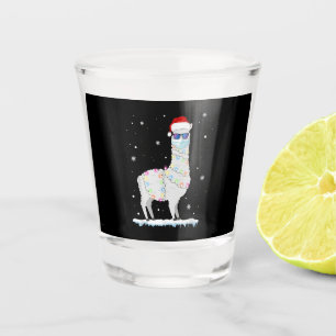 Verre A Shot Mask de Noël de Llama 2020, jama de la famille de