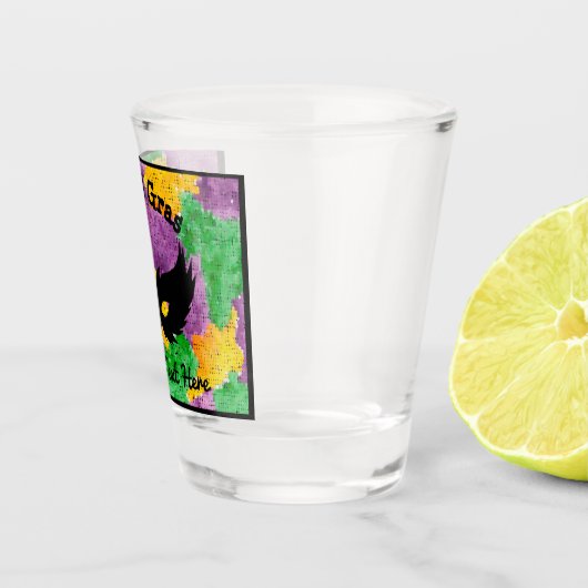 Verre A Shot Masque Camouflage Mardi Gras (Droite)