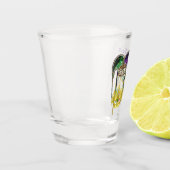 Verre A Shot Masques Mardi Gras 1 (Gauche)