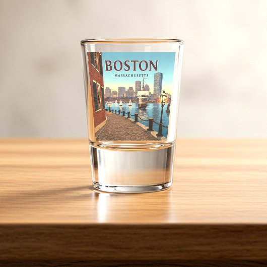 Verre A Shot Massachusetts vintages de Boston