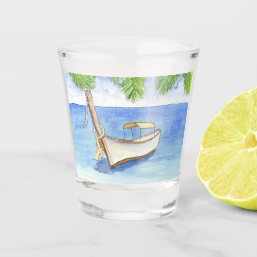 Verre A Shot Matin à Bali Aquarelle (Devant)