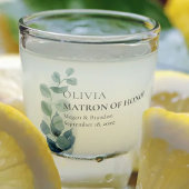 Verre A Shot Matron d'honneur Eucalyptus Mariage de verdure per