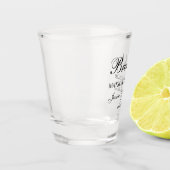 Verre A Shot Matron d'honneur Script Customisé (Gauche)