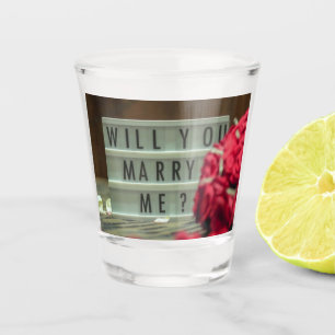 Verre A Shot  Me Marieras-Tu ? Proposition de mariage