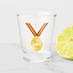 Verre A Shot Médaille du meilleur papa Fête des pères
