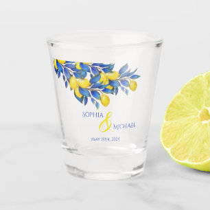 Verre A Shot Méditerranéen-Citrons-Mariage-Argent/Dance de tir