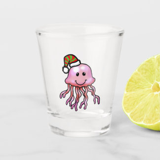 Verre A Shot Méduse de dessin animé festive mignonne