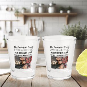 Verre A Shot Meilleur grand-père Jamais Custom Journal Photo