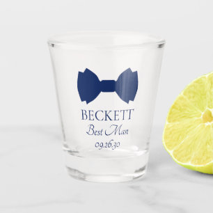 Verre A Shot Meilleur homme noeud papillon bleu