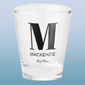 Verre A Shot Meilleur nom de monogramme