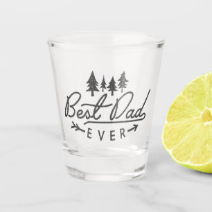 Verre A Shot Meilleur Papa de Tous les Temps Typographie avec A