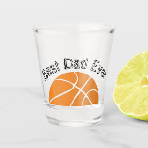 Verre A Shot Meilleur Papa Jamais Basket Basket Texte désorgani