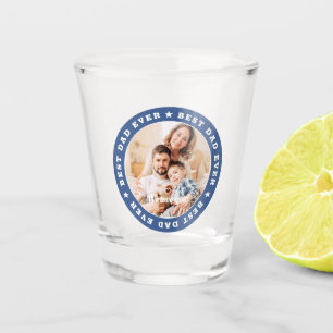 Verre A Shot Meilleur papa jamais moderne Star Photo personnali