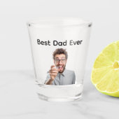Verre A Shot Meilleur Papa Personnalisé Photo Fête des Pères (Devant)