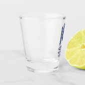 Verre A Shot Meilleur Témoin Cravate Bleue (Gauche)