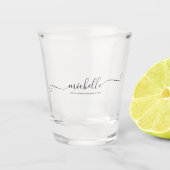 Verre A Shot Meilleure femme de chambre moderne jamais Monogram (Devant)