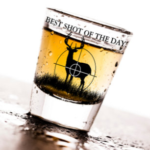Verre A Shot Meilleure prise du jour Chasse amusante
