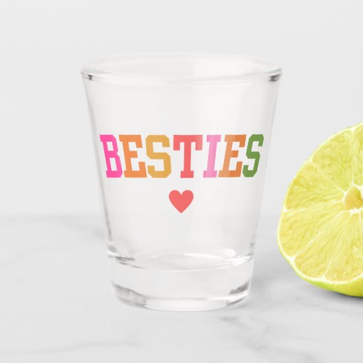 Verre A Shot meilleures amies (Devant)