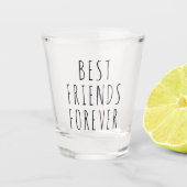 Verre A Shot Meilleurs Amis Pour Toujours Drôle Cadeau Shot Gla (Devant)