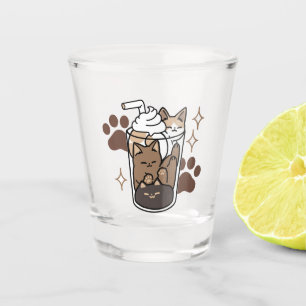 Verre A Shot Mélange Purr-Fect : Conception de café pour le caf