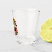 Verre A Shot Meow-Loween - Festive Halloween Conception de chat (Droite)