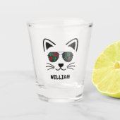 Verre A Shot Meowy Cool de Noël Lunettes de soleil Kitty Chat B (Devant)