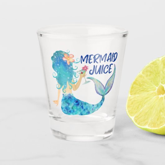 Verre A Shot Mer de Mermaid | Jus de sirène (Devant)