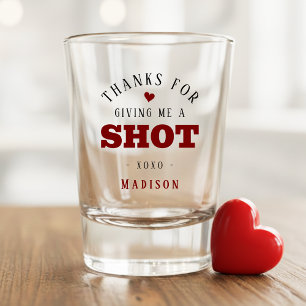 Verre A Shot Merci de m'avoir donné une chance pour la Saint-Va