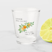 Verre A Shot Mère de la mariée Orange Blossom Citrus Mariage (Devant)