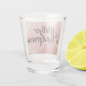 Verre A Shot Mère de la pièce - texte modifiable (Dos)