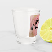 Verre A Shot Mère de la pièce - texte modifiable (Gauche)