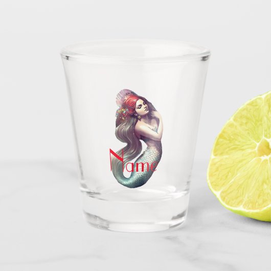 Verre A Shot Mermaid Beauté de Redhead Thunder_Cove (Devant)