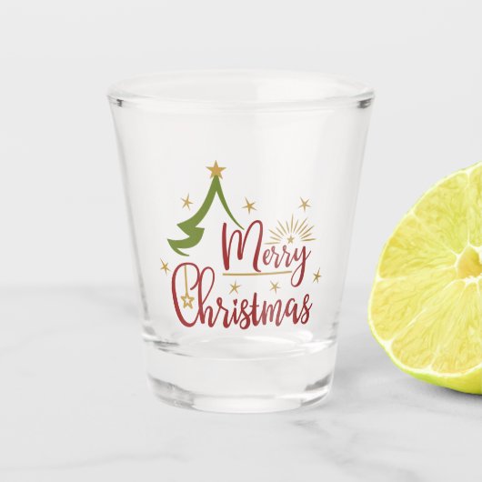Verre A Shot Merry Christmas (Devant)