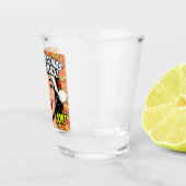 Verre A Shot Merry Christmas Pop Art Shot Glass (Droite)