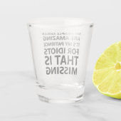 Verre A Shot Mes compétences humaines amusantes (Dos)