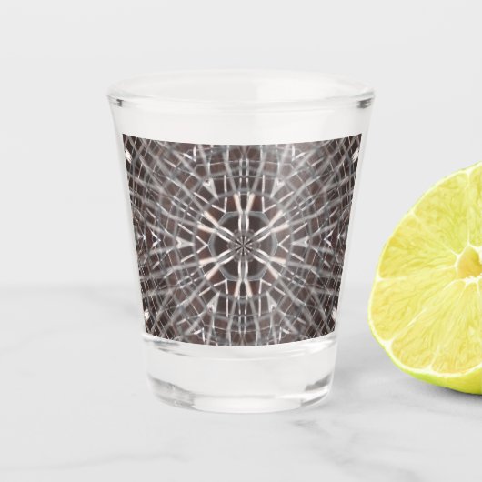 Verre A Shot Métal Maillé Argent (Devant)